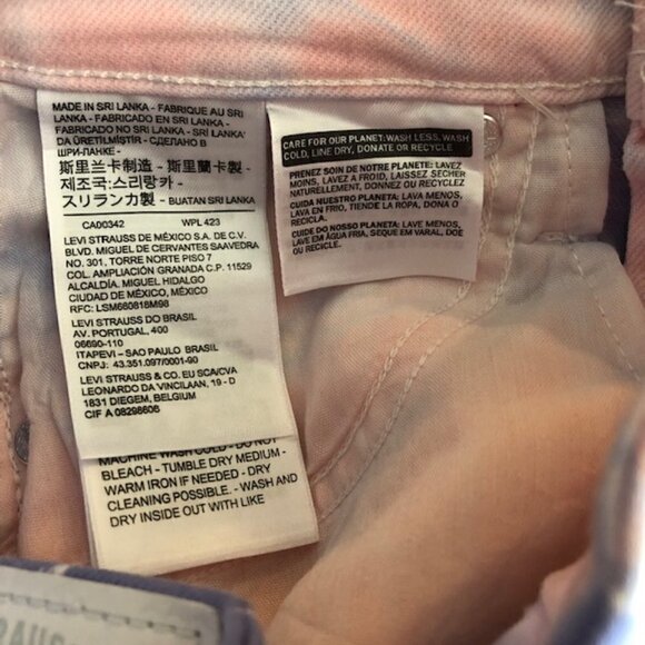 Levis Womens Plus Size 721 Tie-dye High Rise Ankle Jeans Size 24 (00) - Picture 10 of 11